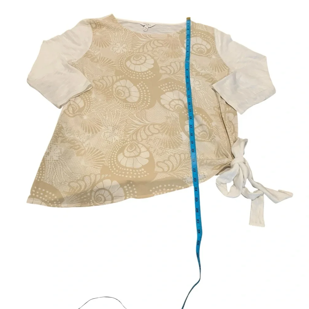 CORAL BAY tie front blouse